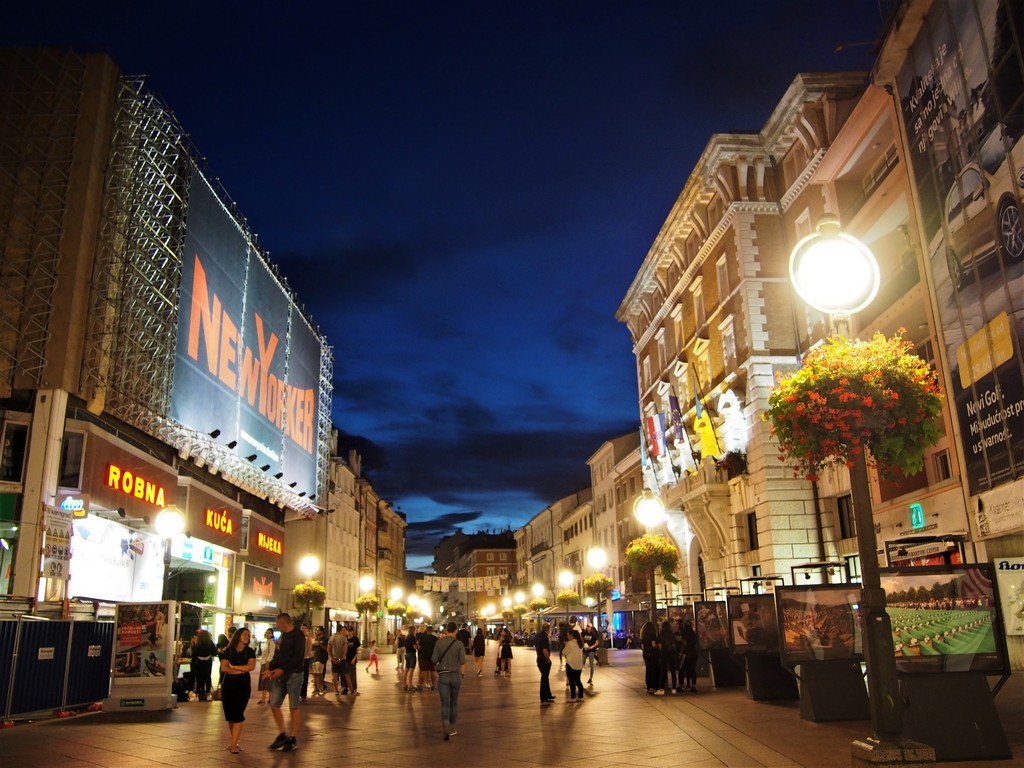 Abends auf dem Korzo - Rijeka