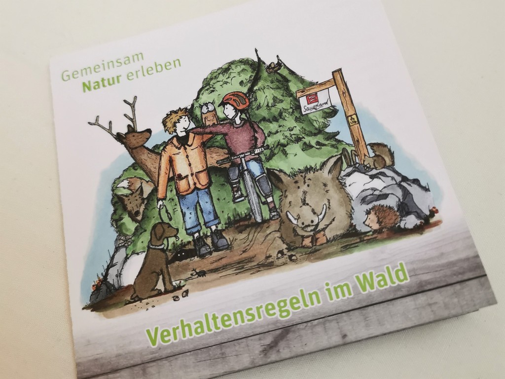 Verhaltensregeln im Wald für die Hosentasche