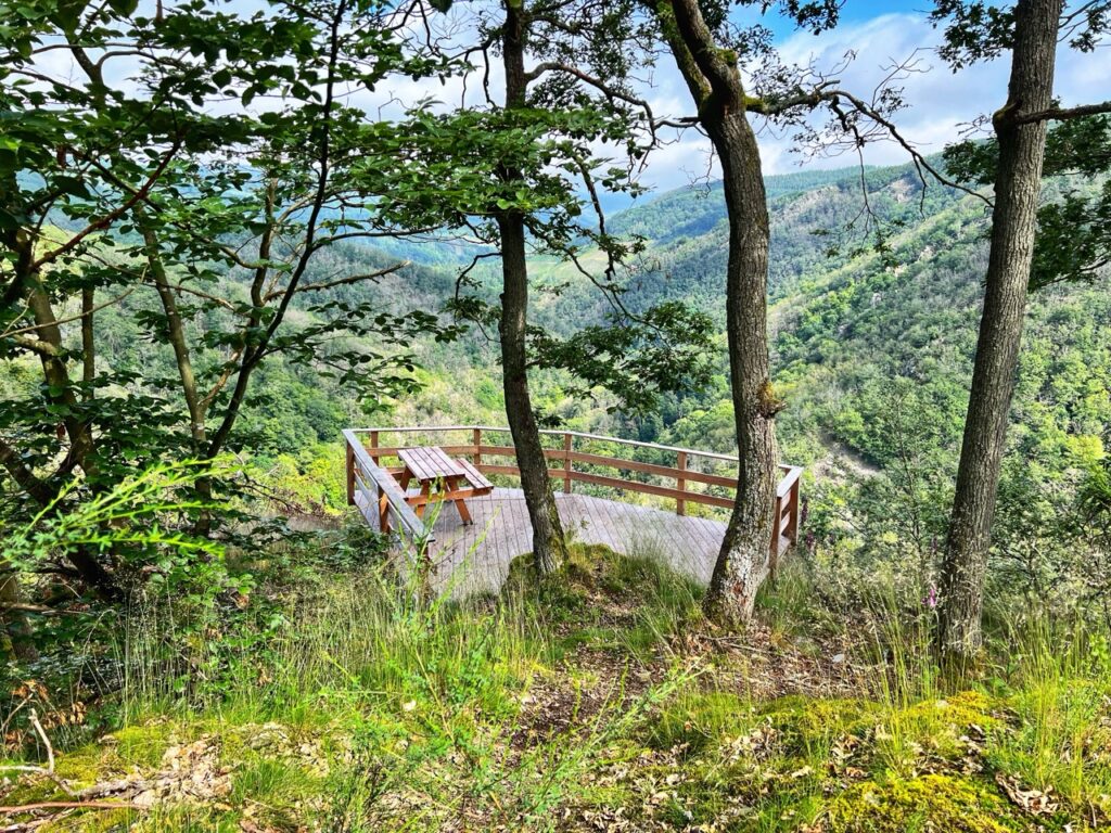 Blick auf die Trekkingplattform Weitsicht